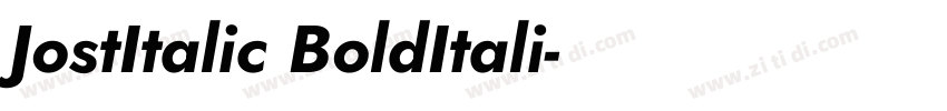 JostItalic BoldItali字体转换